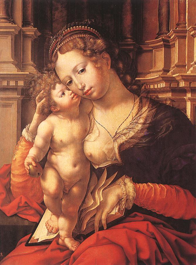 GOSSAERT, Jan (Mabuse) Virgin and Child sdg